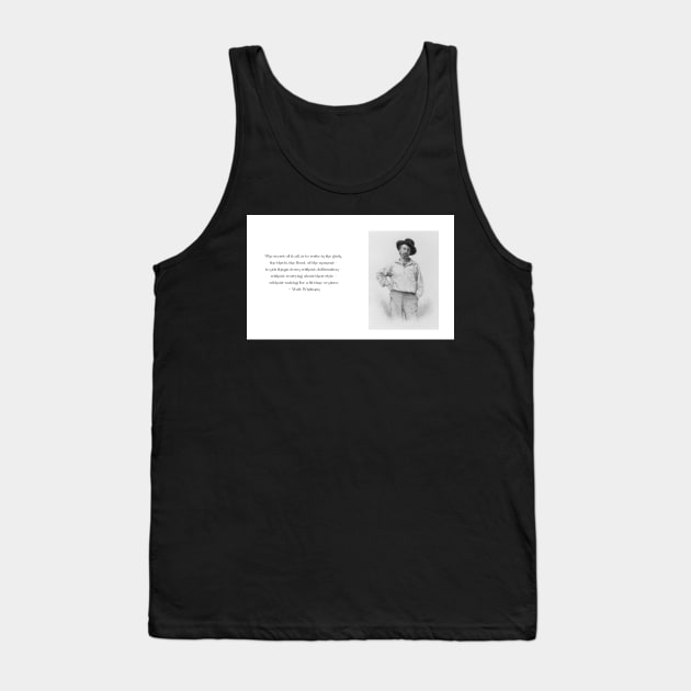 Walt Whitman Tank Top by picsoncotton